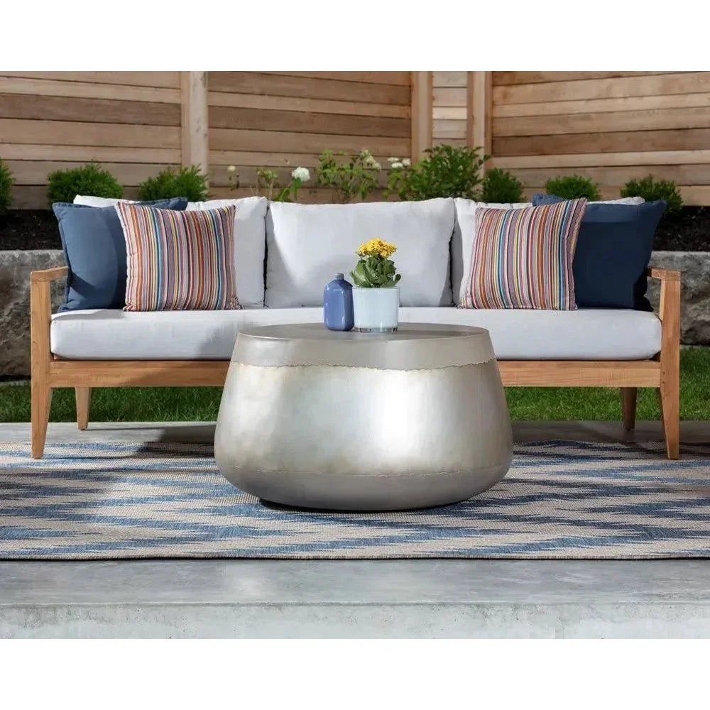 SUNPAN Aries Concrete Outdoor Round Coffee Table