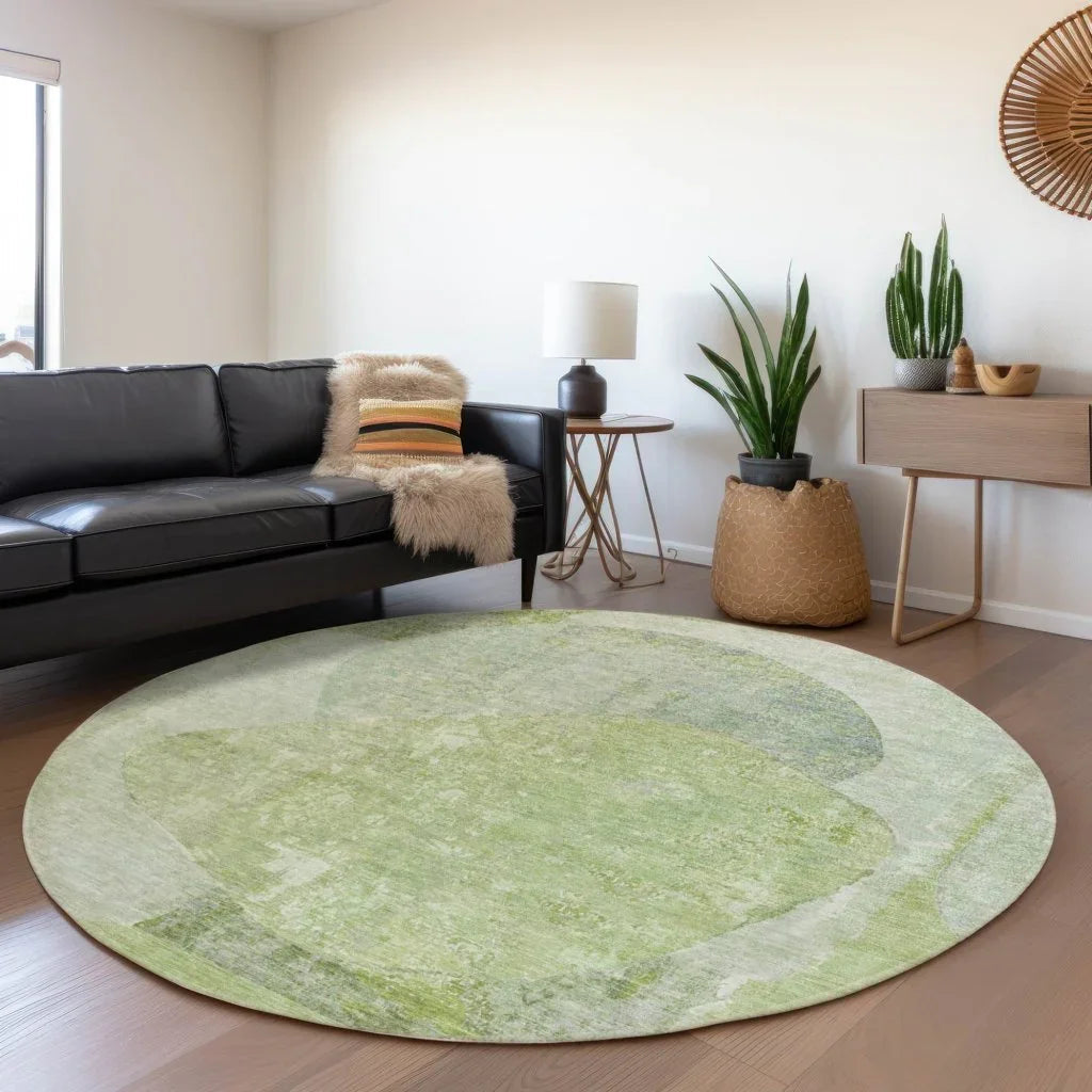 LOOMLAN Rugs Armalise Aloe Washable Indoor-Outdoor Rug