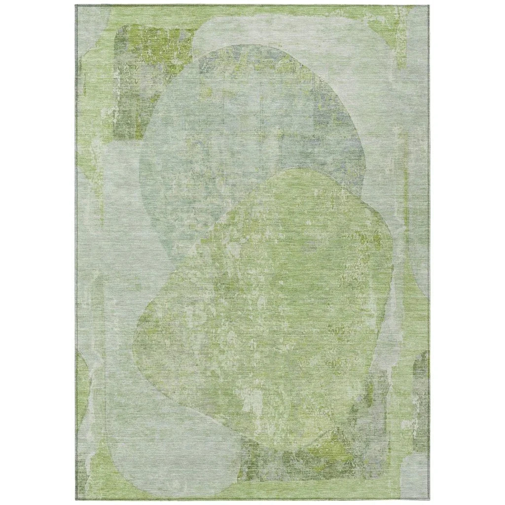 LOOMLAN Rugs Armalise Aloe Washable Indoor-Outdoor Rug