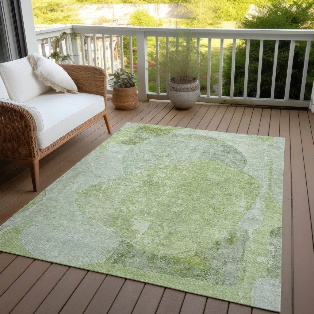 LOOMLAN Rugs Armalise Aloe Washable Indoor-Outdoor Rug