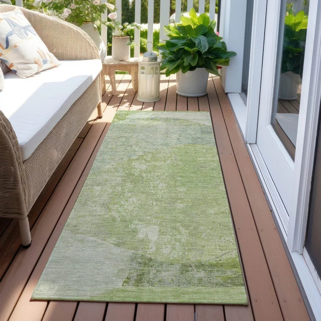 LOOMLAN Rugs Armalise Aloe Washable Indoor-Outdoor Rug