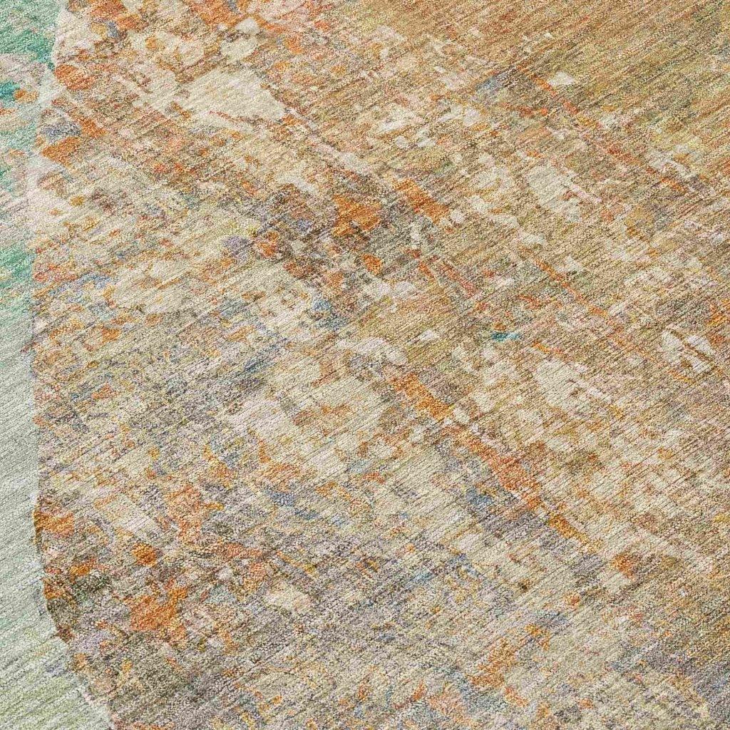 LOOMLAN Rugs Armalise Teal Washable Indoor-Outdoor Rug