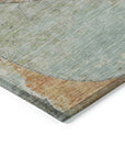 LOOMLAN Rugs Armalise Teal Washable Indoor-Outdoor Rug
