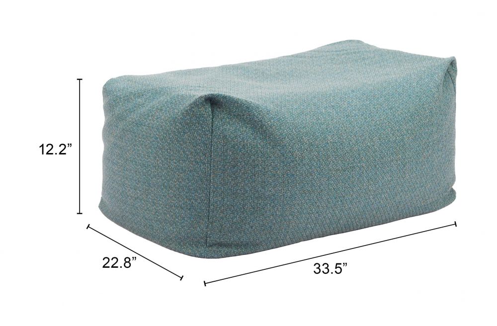 Zuo Modern Aroz Green Olefin Fabric Outdoor Ottoman