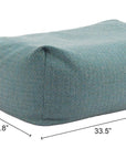 Zuo Modern Aroz Green Olefin Fabric Outdoor Ottoman
