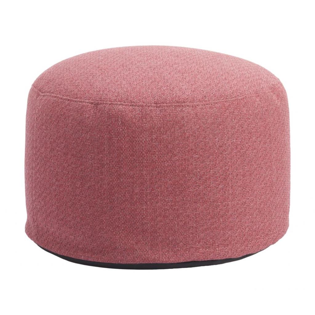 Zuo Modern Aruz Red Olefin Fabric Outdoor Ottoman