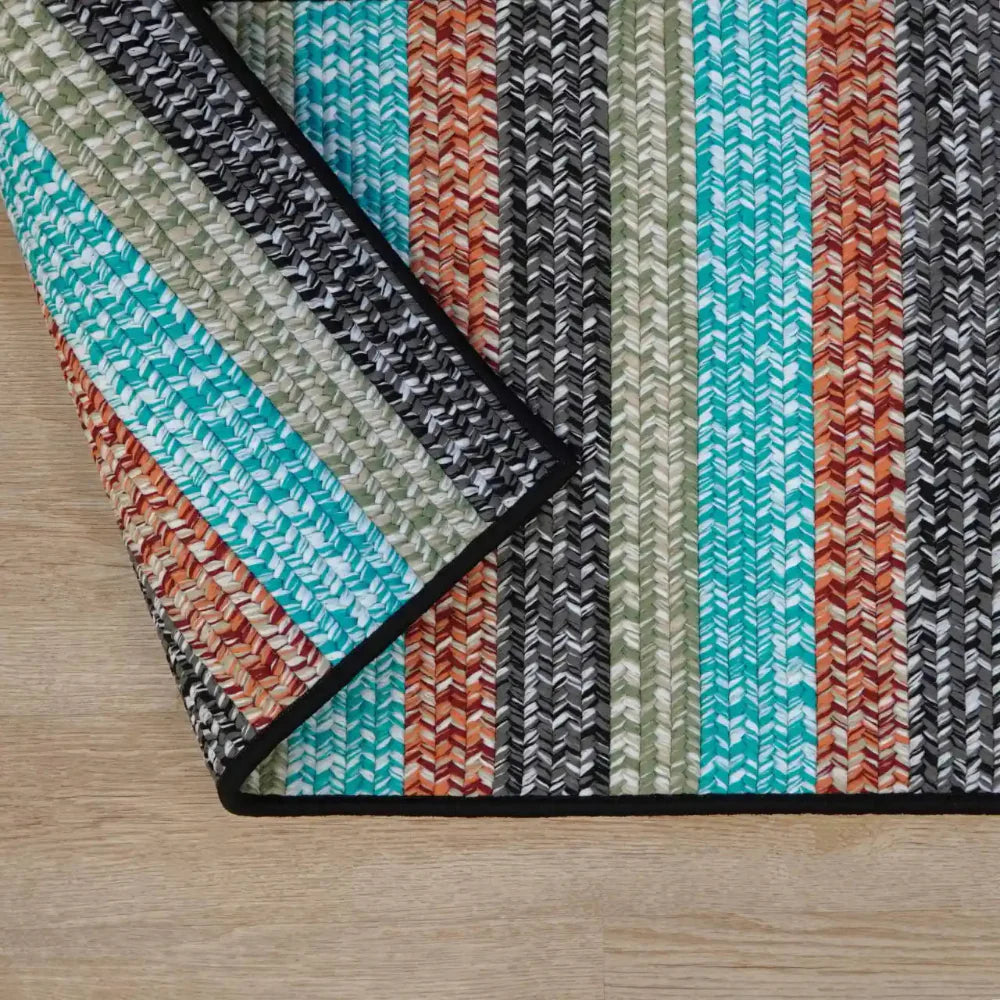 Ashton Tweed Stripe Square Outdoor Rugs