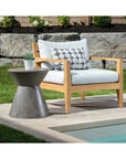 Astley Concrete Outdoor Round End Table - LOOMLAN - SUNPAN - Outdoor Side Tables
