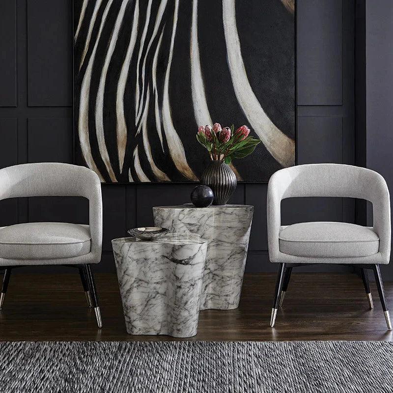 Ava Concrete Outdoor Geometric Coffee Table-Outdoor Coffee Tables-SUNPAN-LOOMLAN