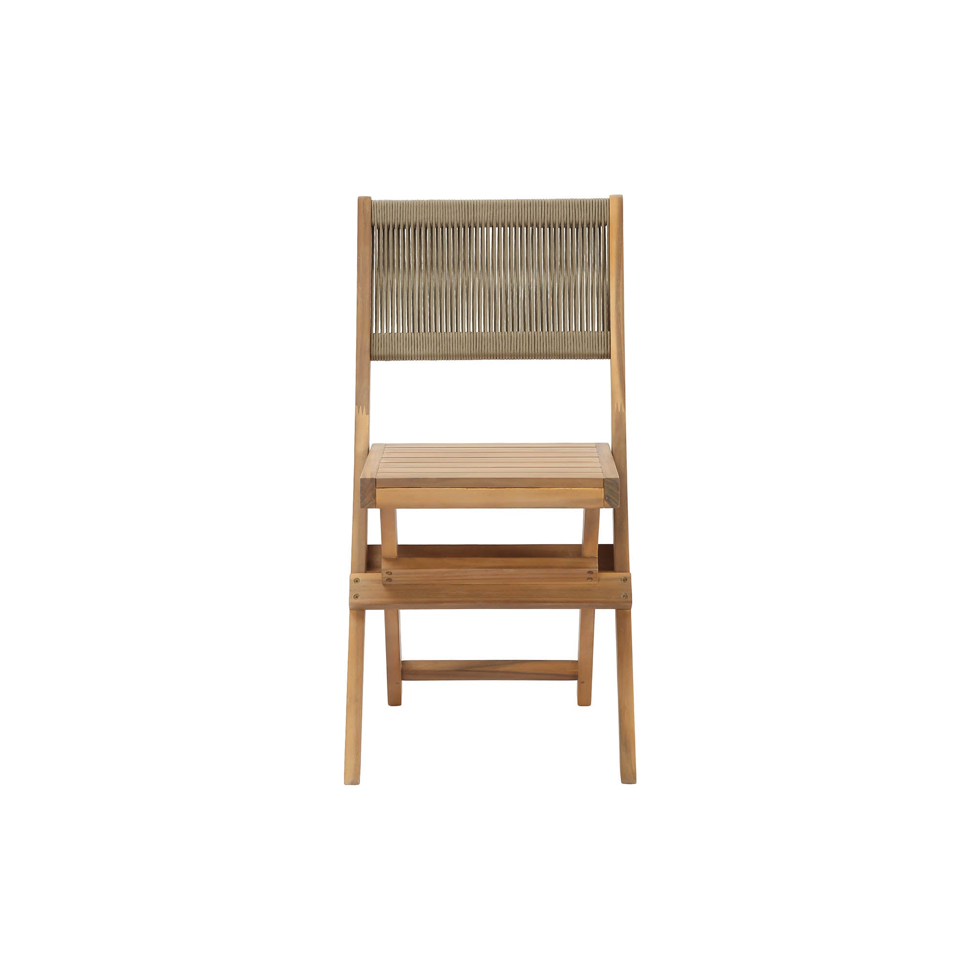 Balcony Wooden Foldable Outdoor Bistro Set-Outdoor Bistro Sets-LH Imports-LOOMLAN