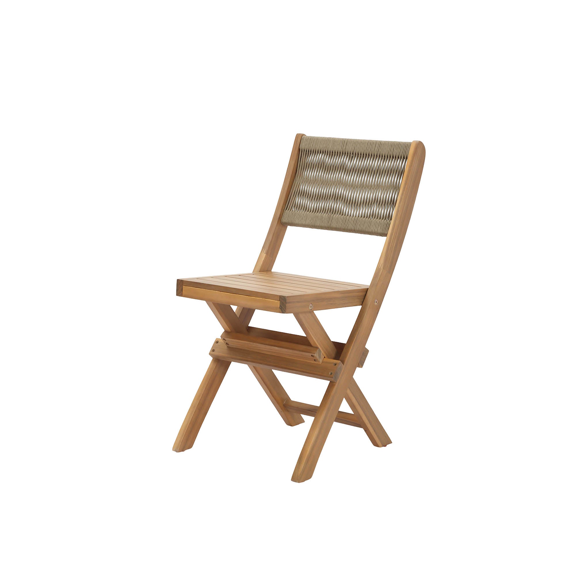 Balcony Wooden Foldable Outdoor Bistro Set