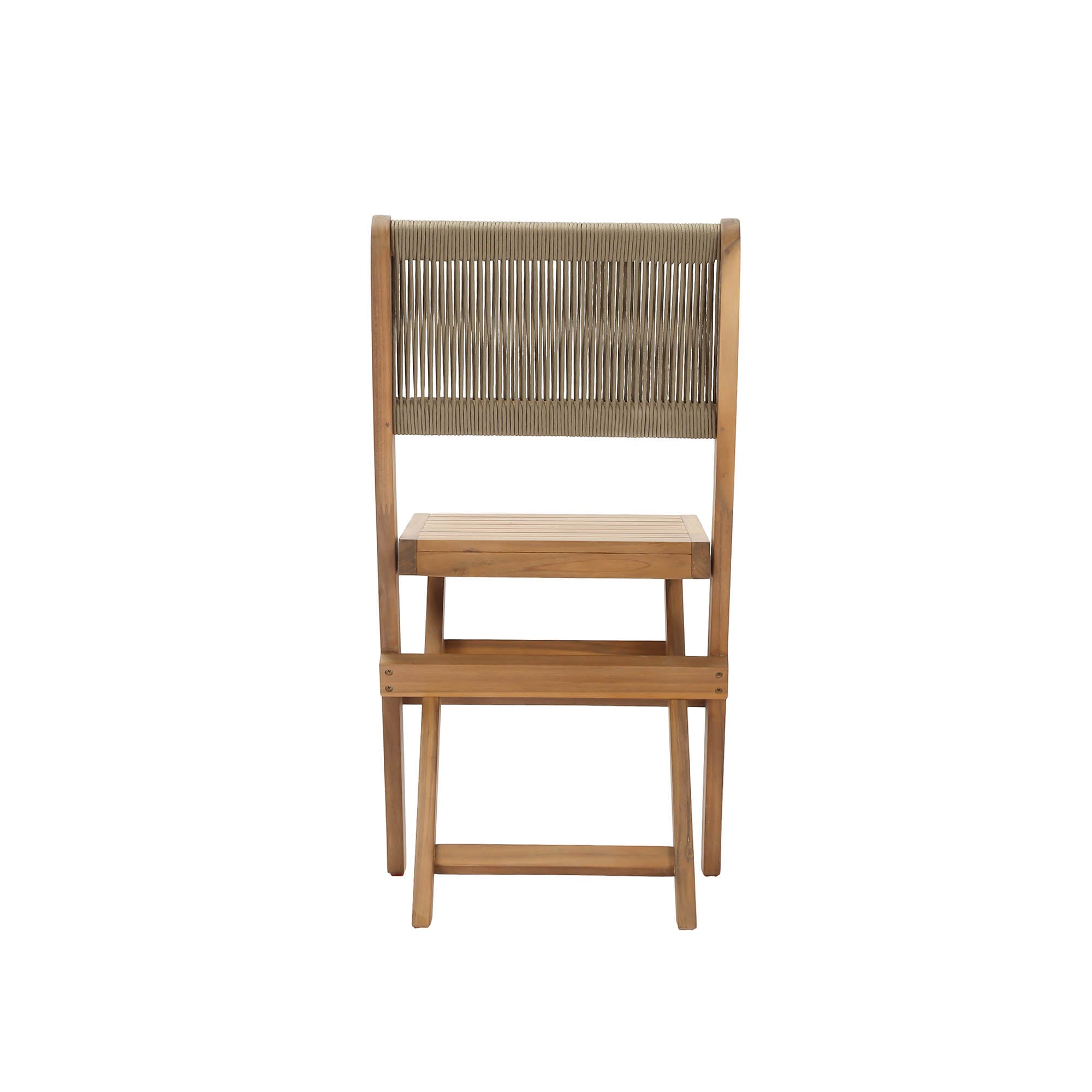 Balcony Wooden Foldable Outdoor Bistro Set