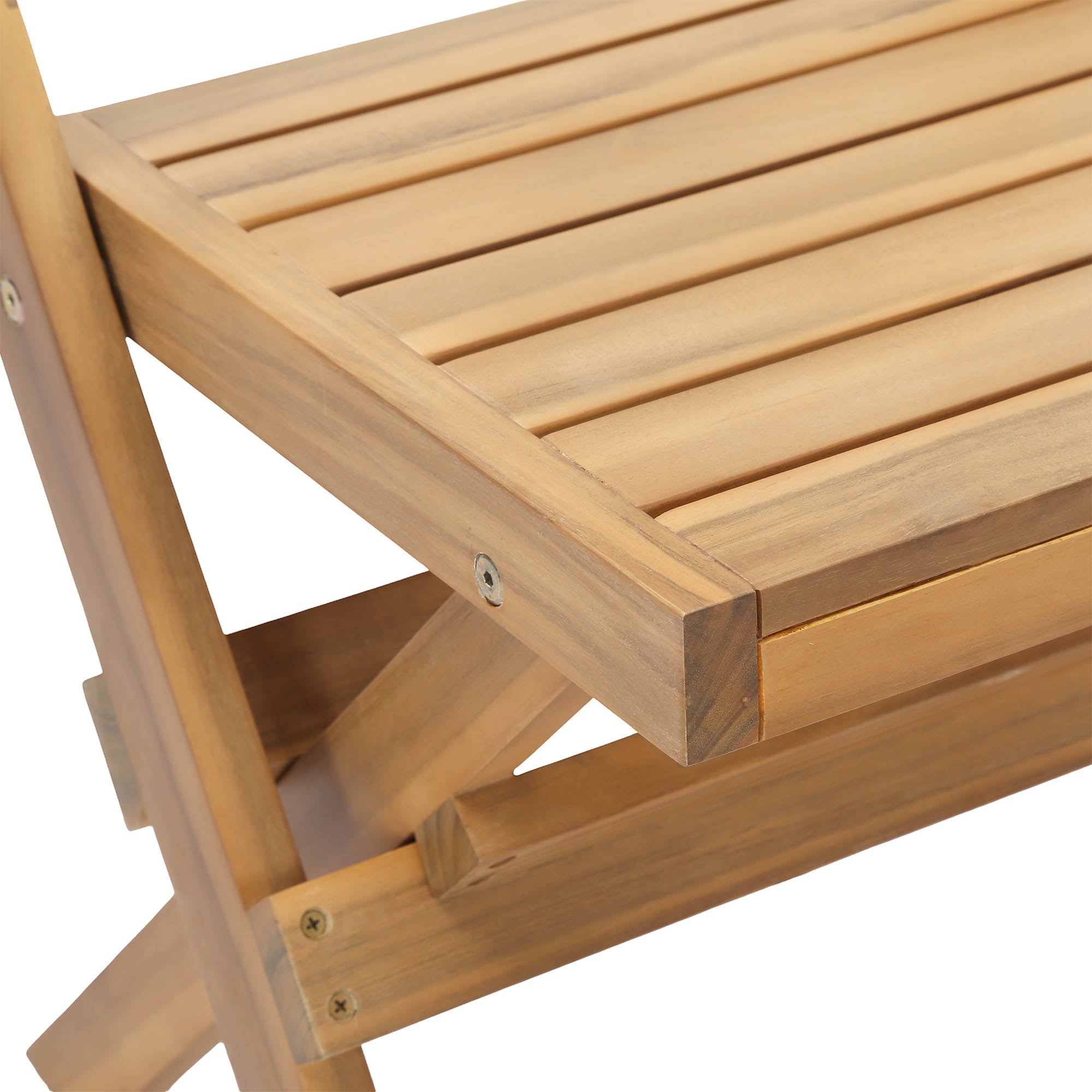 Balcony Wooden Foldable Outdoor Bistro Set