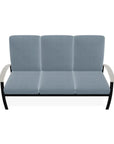 Belle Isle Cushion Three-Seat Sofa With Rustic Polymer Arms