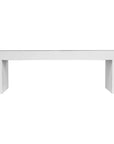 Lazarus Cement White Outdoor Bench