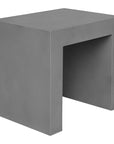 Lazarus Concrete Grey Outdoor Stool