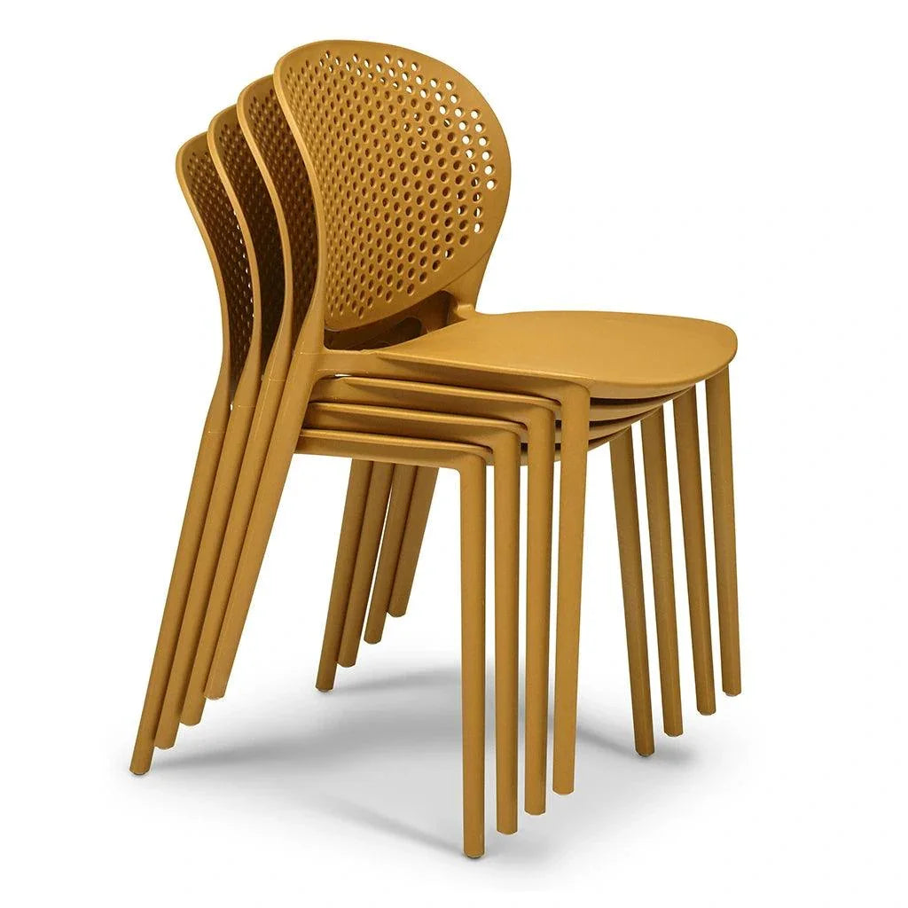 Bailey Poly Lumber Outdoor Side Chair 4PC-Outdoor Dining Chairs-Urbia-LOOMLAN