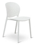 Bailey Poly Lumber Outdoor Side Chair 4PC-Outdoor Dining Chairs-Urbia-White-LOOMLAN