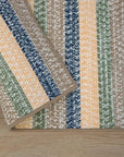 Baily Tweed Stripe Square Outdoor Rugs