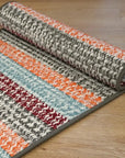 Baily Tweed Stripe Square Outdoor Rugs