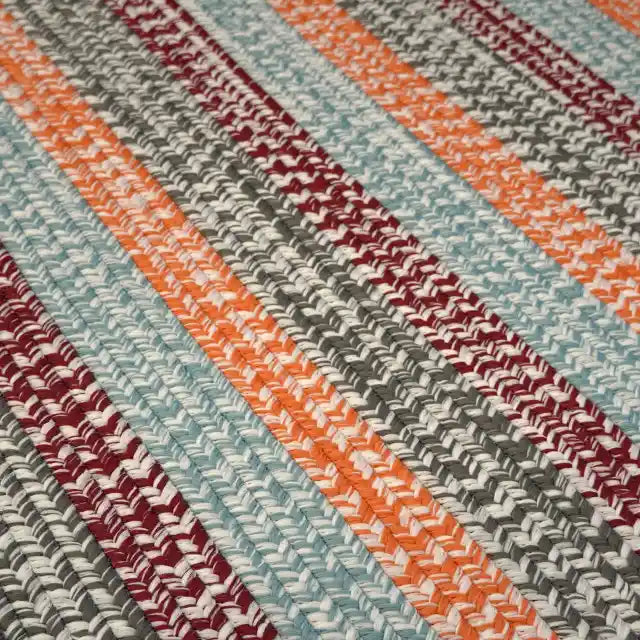 Baily Tweed Stripe Square Outdoor Rugs