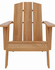 Bainbridge Teak Outdoor Adirondack Lounge Chair-Outdoor Accent Chairs-HiTeak-LOOMLAN