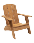 Bainbridge Teak Patio Adirondack Lounge Set 3PC-Outdoor Lounge Sets-HiTeak-LOOMLAN