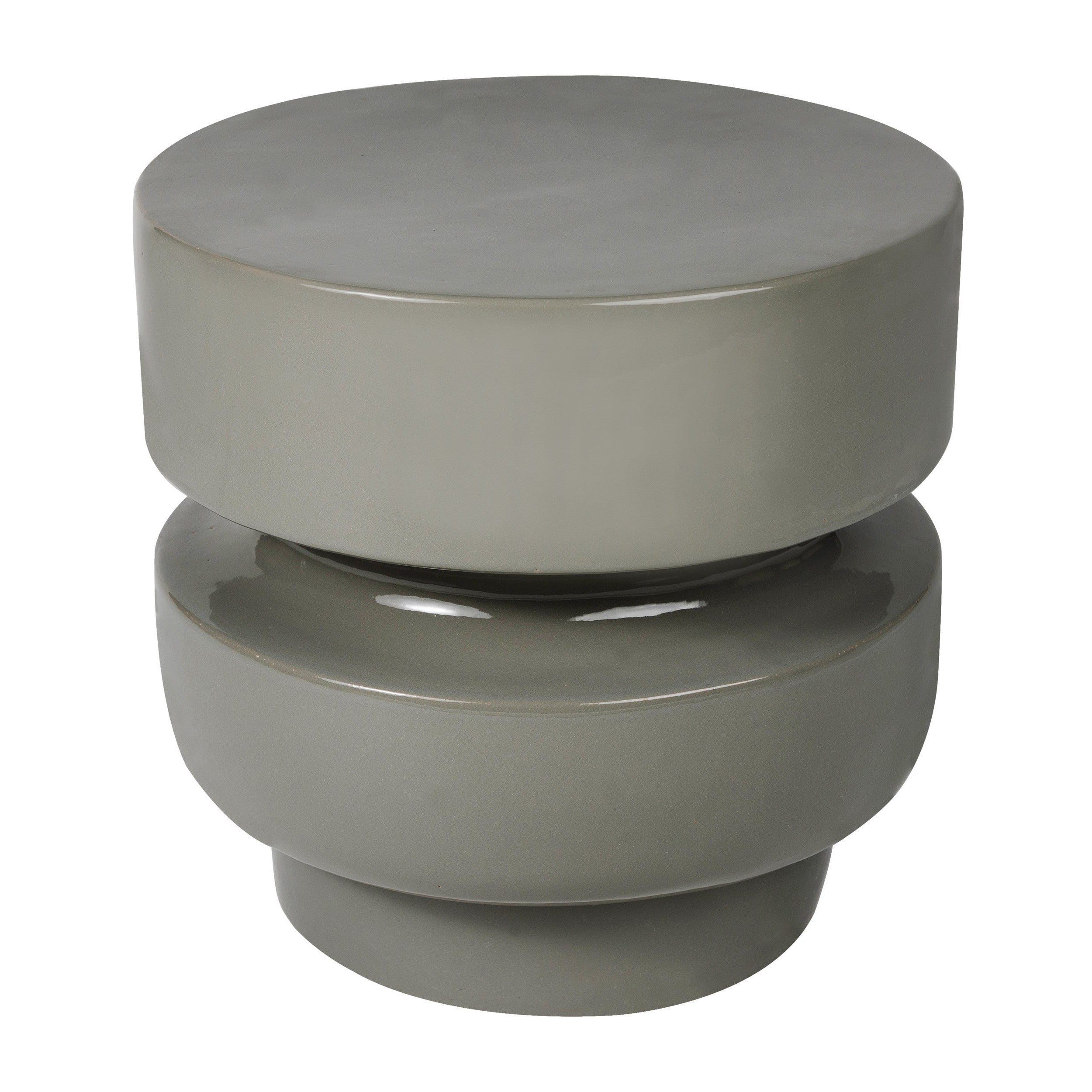 Balance Stool/Accent Table 16&quot; - Grey Outdoor End Table-Outdoor Stools-Seasonal Living-LOOMLAN