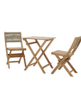 Balcony Wooden Foldable Outdoor Bistro Set-Outdoor Bistro Sets-LH Imports-LOOMLAN