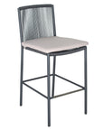 Bar Chair Set of Two - Grey Outdoor-Outdoor Bar Stools-Seasonal Living-LOOMLAN