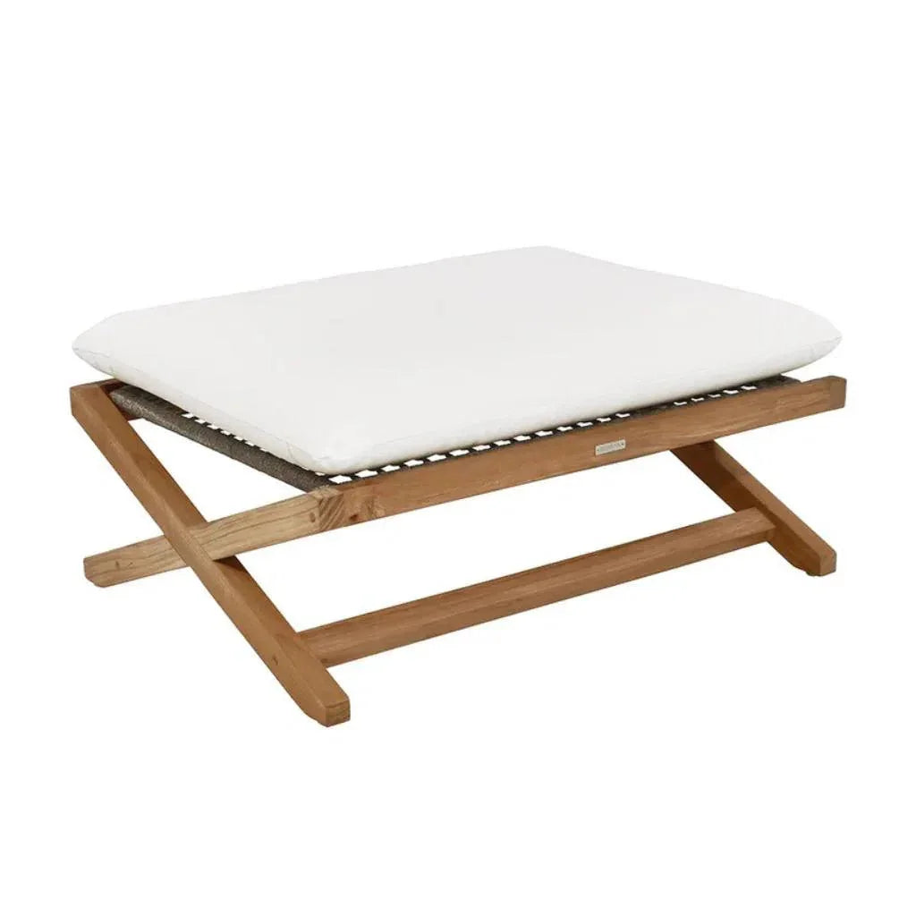 Bari Fabric Modern Stool-Outdoor Ottomans-SUNPAN-Natural-Stinson White-LOOMLAN