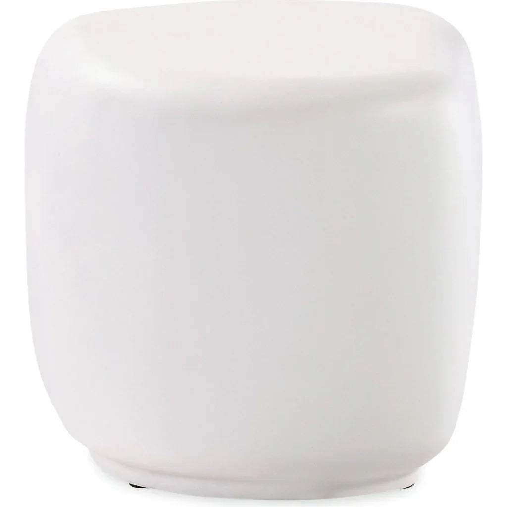 Sunset West Bazaar Concrete Outdoor Pebble End Table