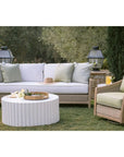 Bazaar Fluted Athena Outdoor Coffee Table-Outdoor Coffee Tables-Sunset West-LOOMLAN