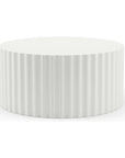 Bazaar Fluted Athena Outdoor Coffee Table-Outdoor Coffee Tables-Sunset West-LOOMLAN