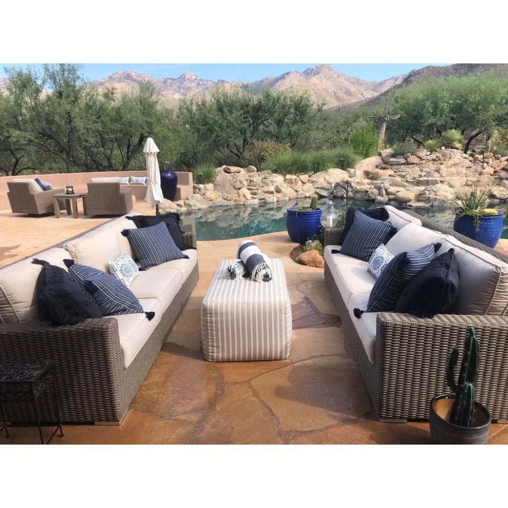 Sunset West Bazaar Weatherproof Outdoor Ottoman