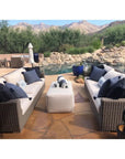 Sunset West Bazaar Weatherproof Outdoor Ottoman