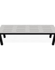 Bazza Durable Aluminum Framed Flat Armless Bench