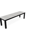 Bazza Durable Aluminum Framed Flat Armless Bench