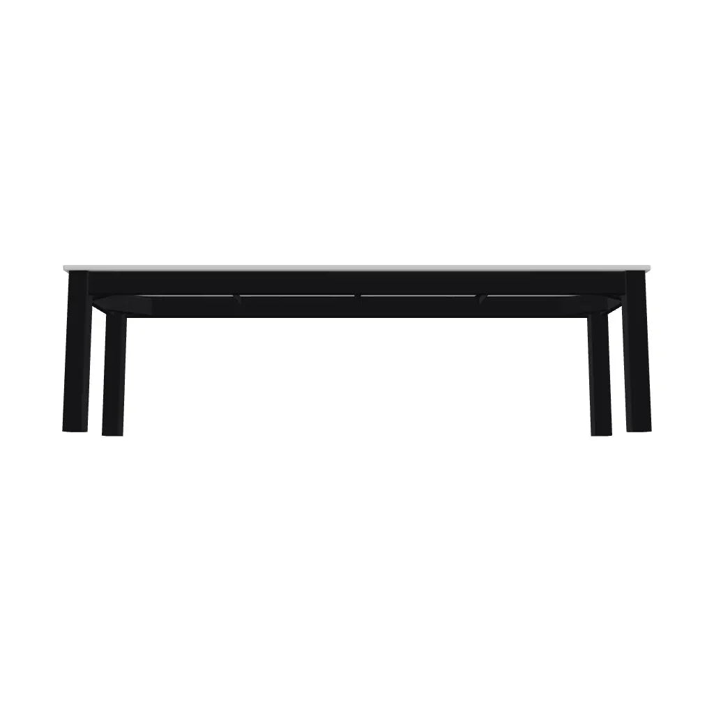 Bazza Durable Aluminum Framed Flat Armless Bench