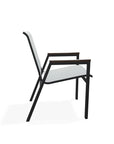 Bazza Stacking Bistro Chair MGP Arm Accents