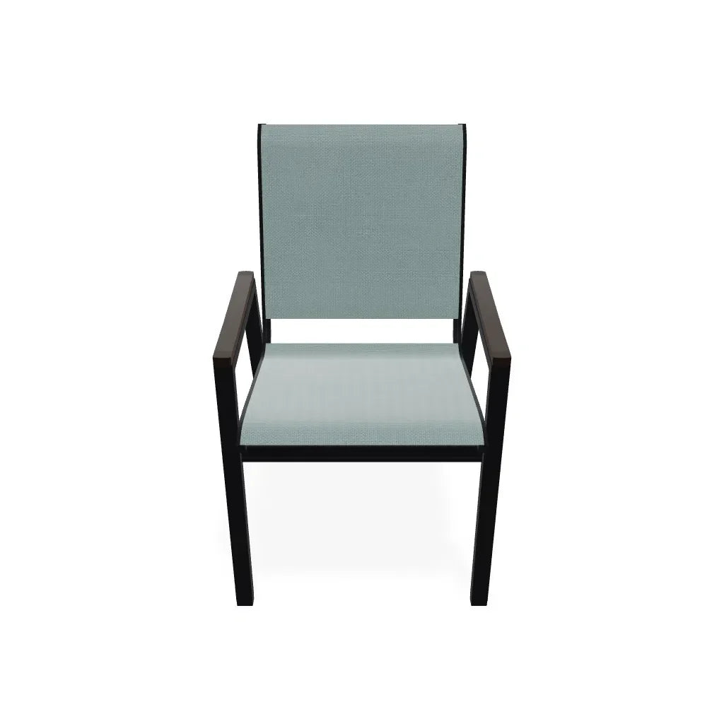 Bazza Stacking Bistro Chair With MGP Arm Accents