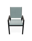 Bazza Stacking Bistro Chair MGP Arm Accents