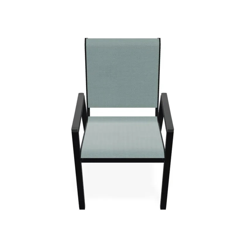 Bazza Stacking Bistro Chair MGP Arm Accents