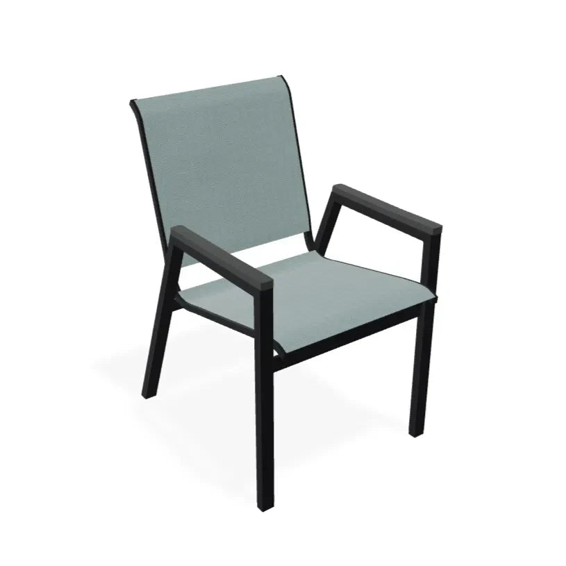 Bazza Stacking Bistro Chair MGP Arm Accents