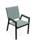 Bazza Stacking Bistro Chair MGP Arm Accents