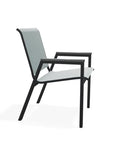 Bazza Stacking Bistro Chair MGP Arm Accents