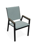 Bazza Stacking Bistro Chair MGP Arm Accents