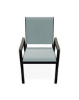 Bazza Stacking Bistro Chair MGP Arm Accents