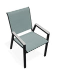 Bazza Stacking Bistro Chair MGP Arm Accents