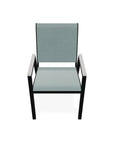 Bazza Stacking Bistro Chair MGP Arm Accents